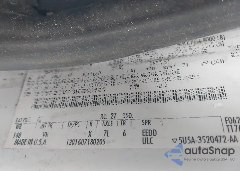 2016 Ford Transit-250 z USA, uszkodzony, nr VIN 1FTYR2CV7GKB50195